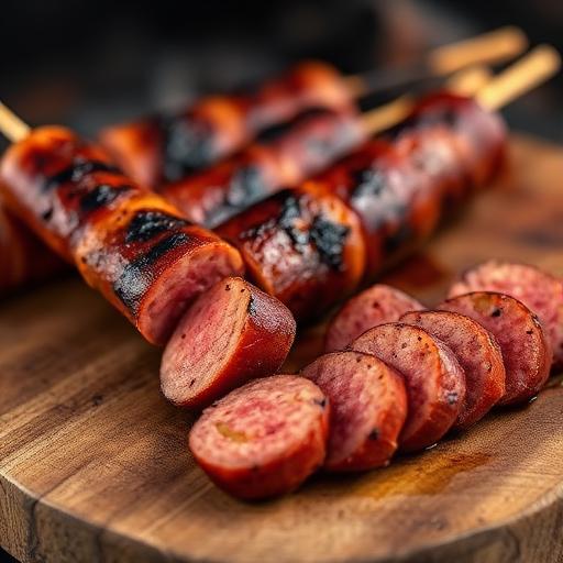 Espetinho de linguiça
